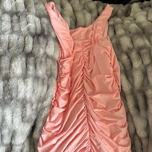 Size/supposed to be xxl but runs small.  Color:baby pink